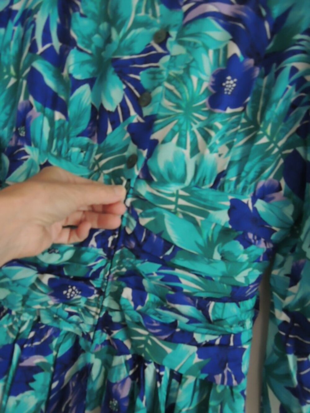 Ladies Dress Size 10 Peplum Waist L/S Floral Pattern by ELOQUENCE - NWOT - Picture 7 of 11